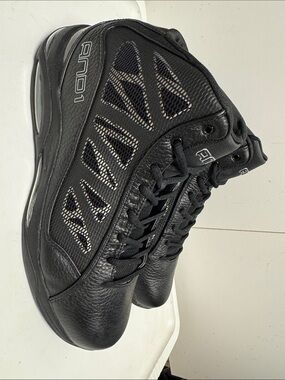 AND1 Men's Black Athletic Mid-Top Basketball Shoes
